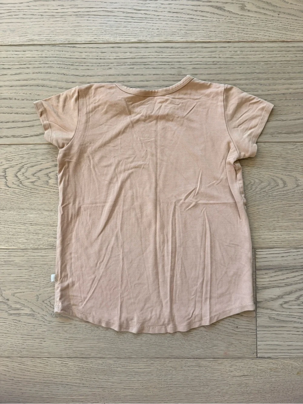 Jax & Lennon co light terra cotta kids basic tshirt